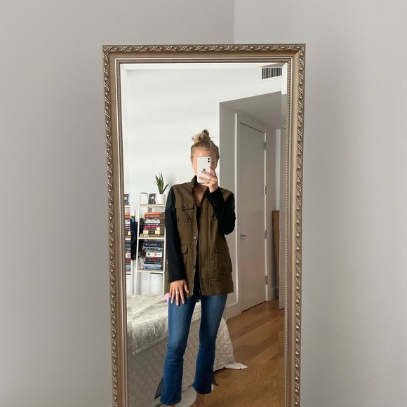 Ponte Sleeve Utility Jacket - Picture 1 of 6